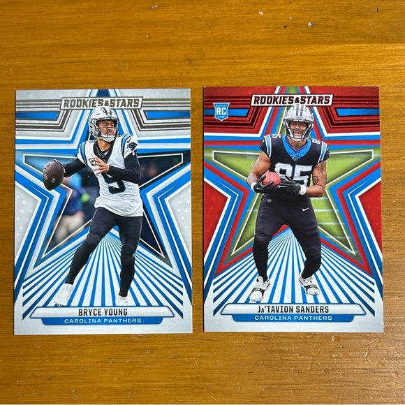Panini Other - Bryce Young & Ja’Travion Sanders Red (RC) Carolina Panthers 2024 Panini Cards